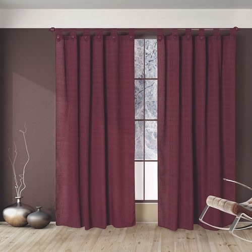 Juego De Cortinas Fg 2 Paños Madras Presilla Y Boton Bordo