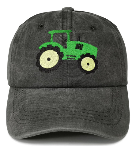 Shenbors Sombrero Tractor Agrícola Bordado Niños Pequeños,
