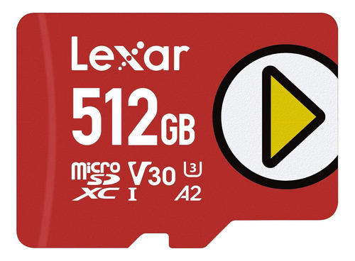 Cartão UHS-i Lexar Play Microsdxc de 512 GB
