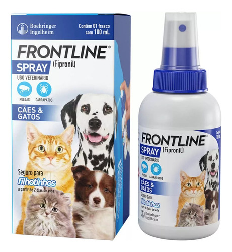 Frontline Spray Para Cães E Gatos