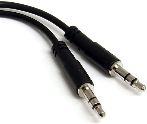 Imagen 8 de 10 de Cable Auxiliar Spica Macho A Macho Para Audio Y Microfono 1m