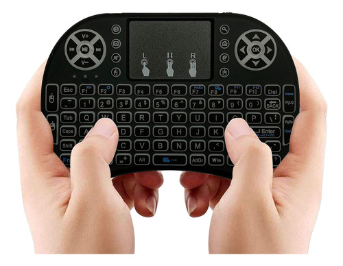 Makerspot Wireless Mini Keyboard 2.4ghz Con Panel Táctil Y M