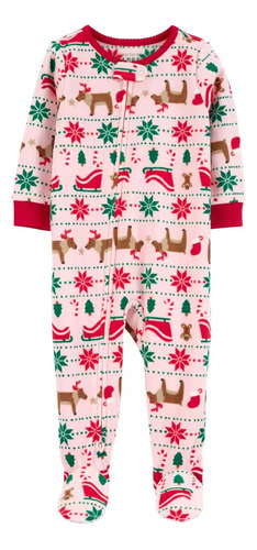 Pijama Termica Carters Navidad Niña De 1 A 5 Años
