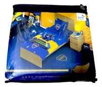 Comprar Juego De Sabanas Boca Juniors Twin 1 1\u002F2 Azul Y Oro Xeneixe! Diseño De La Tela Boca Festejando Jugadores