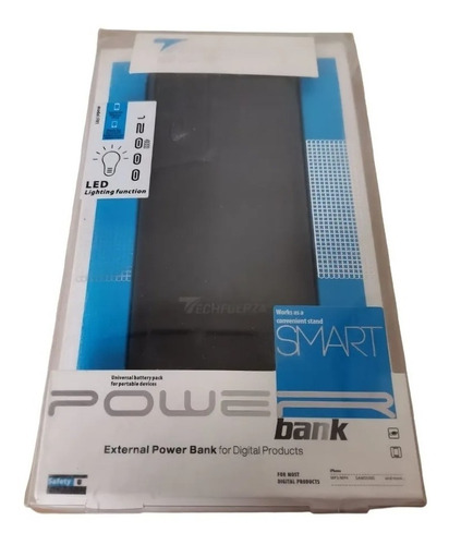 Power Bank Bateria Carga Rápida 12.000mha Triple Entrada Usb