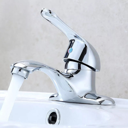 Grifo Monomando Llave 4 De Abs Para Lavabo,con Pipa De Agua
