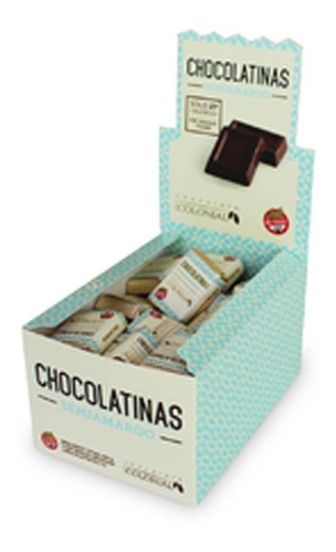 Imagen 1 de 6 de Chocolatinas Colonial Semiamargo 5g -pack 50u La Golosineria