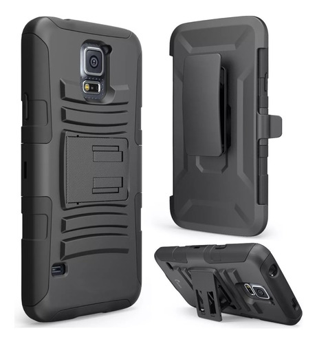 Funda Clip Protector Uso Rudo Rígido Para Galaxy S5 Mini