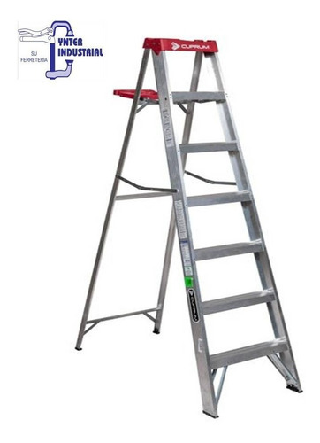 Escalera Tijera De Aluminio Cuprum 8 Peld. 2.44m- Ynter Indu