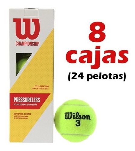 8 Tubos De Pelotas Para Padel Wilson Championship