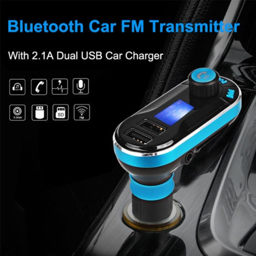 Bluetooth Fm Transmisor Mp3 Música Reproductor Usb Manos