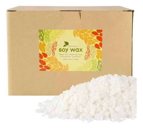 Cera de soja natural 464 para hacer velas (5 libras)