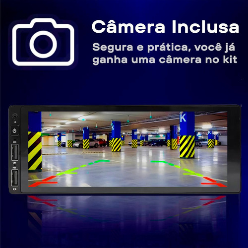 Kit Multimidia Android 6.8 Uno 90/94 Fiat Carplay Android