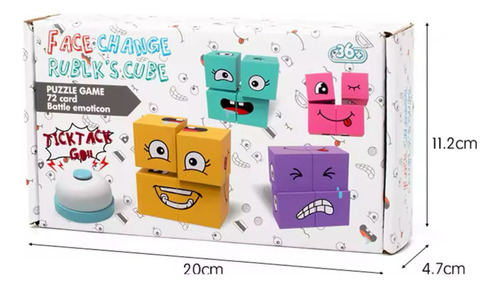 Juego De Cubo Didáctico Expresiones Y Emociones