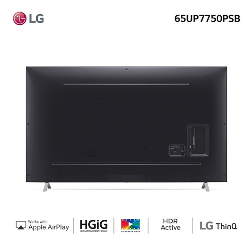 Imagen 10 de 10 de Smart TV LG AI ThinQ 65UP7750PSB LED webOS 6.0 4K 65" 100V/240V