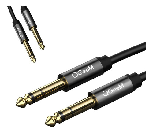 Cable 1m 6.35mm 6.5mm Jack Estereo Pc Mp3 Guitarra Trs Oro