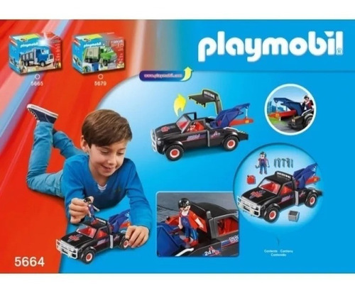 Imagen 6 de 7 de Playmobil 5664 Camion Grua Remolque Original Intek