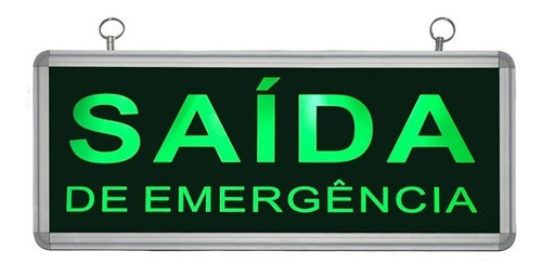 Placa De Led Para Saída De Emergência Un-10 110v Unik