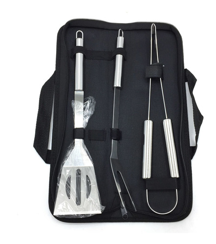 Set Parrilla X 3 En Estuche Con Asas