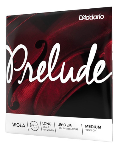 Daddario J910 M Set Cuerdas Viola 15  Escala Media Prelude