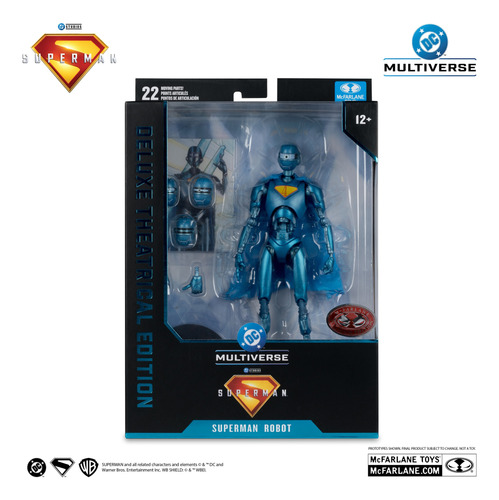 Mcfarlane Toys Superman 2025 - Superman Robot Red Platinum