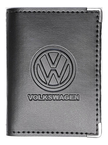 Imagem 5 de 7 de Kit Volkswagen Porta Manual E Porta Documentos Couro Eco