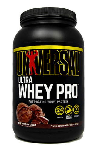  Universal Nutrition  Ultra Whey Pro Proteína Chocolate 909g