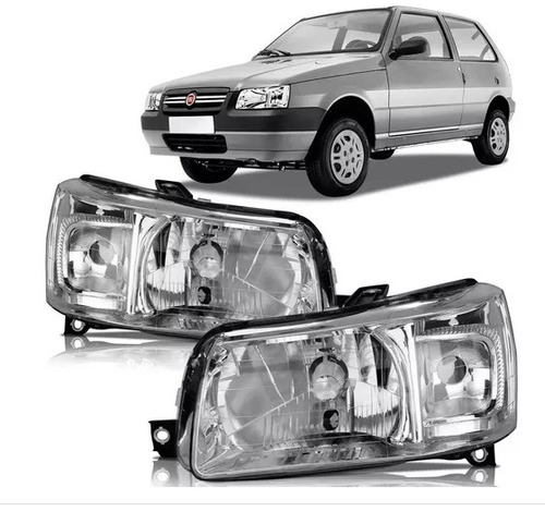 Par De Opticas Fiat Uno Y Fiorino Fire Del 2004 En Adelante