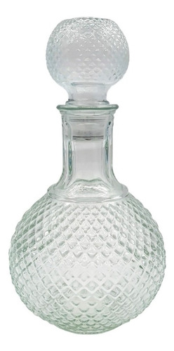 Botella Vidrio Vodka Whisky 1000ml 25cm Alto Redonda