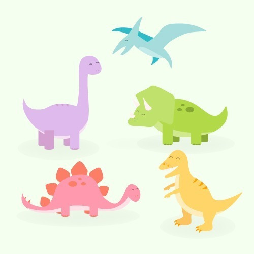 Packs Imágenes Vectores Modificables Dinosaurios Jurasico