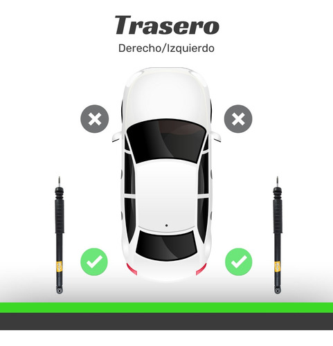 2 Amortiguadores Grob Note 2012-2018 Traseros