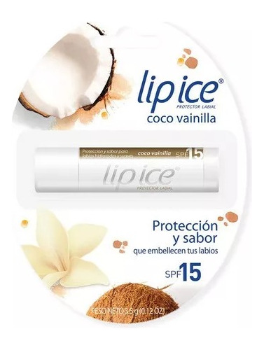 Lip Ice Coco Vainilla  Protector Labial -electromedicina