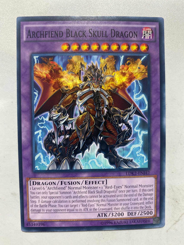 Archfiend Black Skull Dragon Común Yugioh