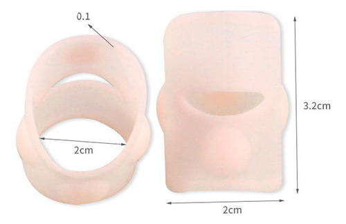 10 Pares De Fijador De Corrección De Uñas De Silicona Para