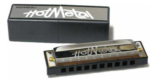 Harmônica Hohner Para Rock Hot Metal C Em Dó 2 Anos