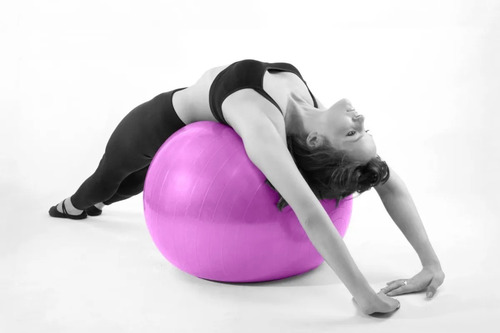 Imagen 6 de 10 de Pelota Pilates 70 Cm 900gr Reforzada Yoga Esferodinamia Gym