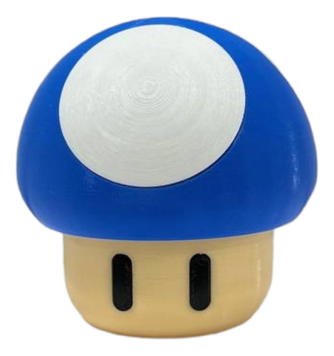 Honguito Mushroom Azul -holder - Súper Mario Bros 8cm