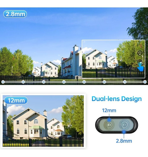 Cámara De Seguridad Wifi Ptz De Doble Lente De 8mp 4k
