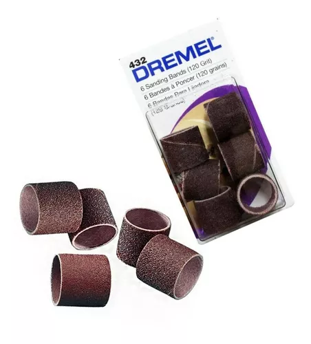 DREMEL 432 LIJA CILINDRICA 1/2 (6 PZS) GRANO 120 2615000432