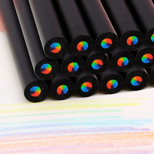 Colores De Arcoíris 10pza Multicolor 7 Colores Para Colorear