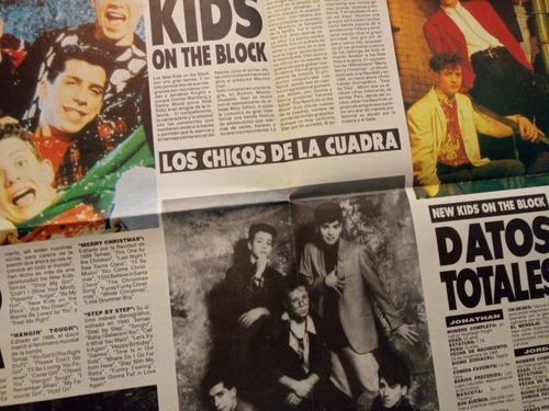 New Kids On The Block Poster Gigante - ' 91 (Usado)