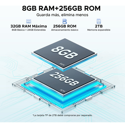 Tableta Doogee Tab E3 Android 15 11 pulgadas 8800 mAh 256 GB Rom