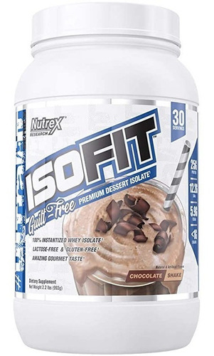 Proteina Nutrex Research Isofit Isolate 2.2 Libras Chocolate Shake