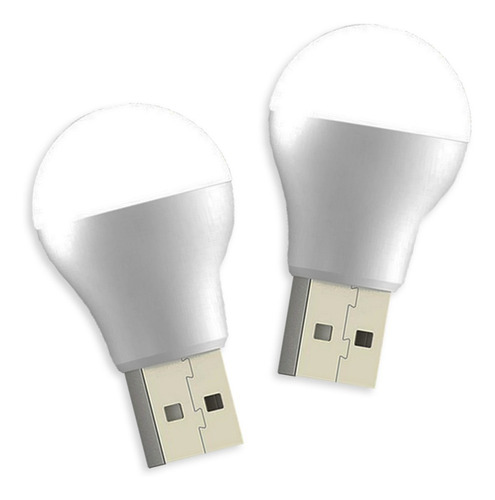 Paquete 2 Mini Focos Led Usb - Iluminación De Espacios