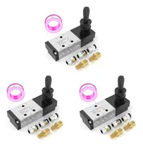 Comprar 3 Válvulas Neumáticas Npt De 1\u002F4 Pulgadas, 5 Vías Y 3 Posici