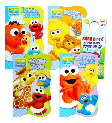 Sesame Street Beginnings Board Books - Juego De Cuatro