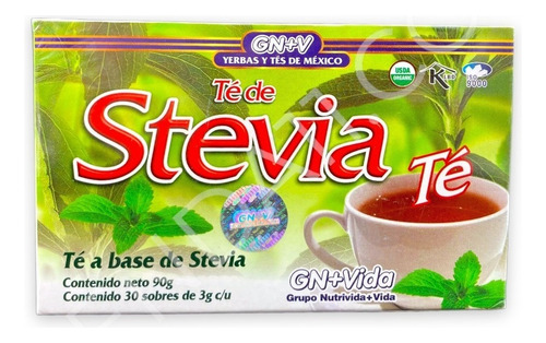 Té De Stevia Elimina Grasa 30 Sobres Natural