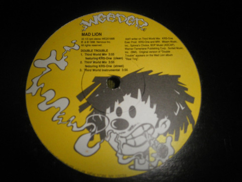 Remix Vinyl 12'' Importado Mad Lion - Double Trouble (1996)