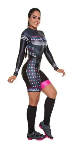 Uniforme De Ciclismo Enterizo De Mujer Badana En Gel