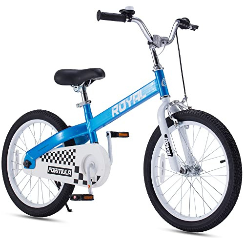 Bicicleta Infantil Royalbaby 18  Con Caballete, Azul